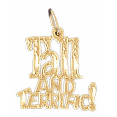 Dazzlers Jewelry Tall And Terrific Pendant Necklace Charm Bracelet in Yellow, White or Rose Gold 10…