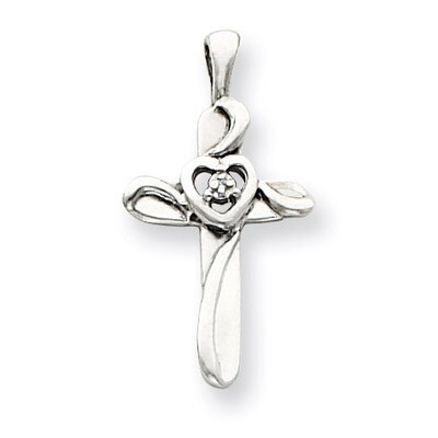 Diamond Cross Pendant 14k White Gold XP1773WAA, MPN: XP1773WAA, 883957203591