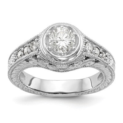 Diamond Semi-Mount Engagement Ring 14k White Gold RM2621E-050-WAA, MPN: RM2621E-050-WAA, 8839577978…