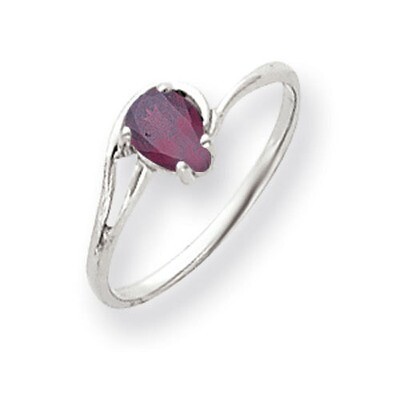 Rhodolite Garnet Ring 14k white Gold 6x4mm Pear Y4627RG, MPN: Y4627RG, 883957470832