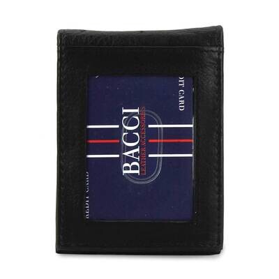 Black Steer Hide Bifold Wallet with Magnetic Money Clip GM23259, MPN: GM23259,