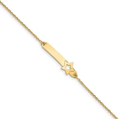 Star with 1 In Extender Children&#39;s Id Bracelet 14k Polished Gold BID114-5.5, MPN: BID114-5.5, 19110…