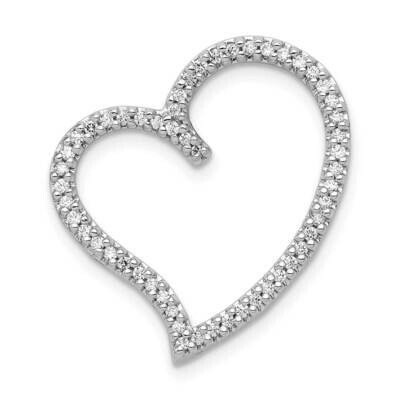 1/4Ct. Diamond Heart Chain Slide 14k White Gold PM4870-025-WA, MPN: PM4870-025-WA, 818050012016