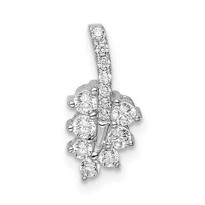 Si1/Si2, G H I, Small Leaf Chain Slide 14k White Gold Lab Grown Diamond PM7928-025-WLG, MPN: PM7928…