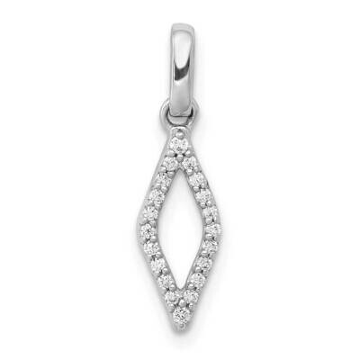 1/2Ct. Diamond Fancy Pendant 14k White Gold PM3703-010-WA, MPN: PM3703-010-WA, 883957664668