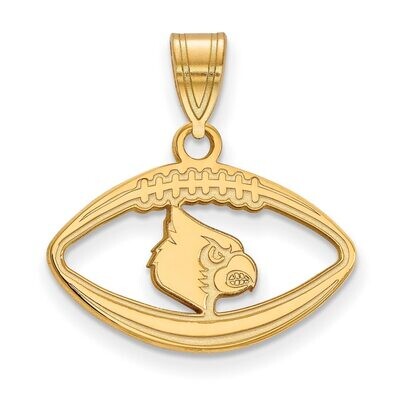 University of Louisville Pendant in Football Gold-plated Silver GP053UL, MPN: GP053UL, 886774948553