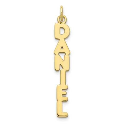 Kimberly Font Vertical Name Plate Charm 10k Gold 10XNA1172Y, MPN: 10XNA1172Y,