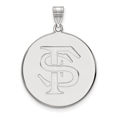 Florida State University Extra Large Disc Pendant Sterling Silver SS083FSU, MPN: SS083FSU, 88677468…
