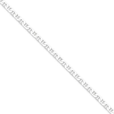 16 Inch 3.75mm Flat Anchor Chain Sterling Silver QAN100-16, MPN: QAN100-16, 886774410319