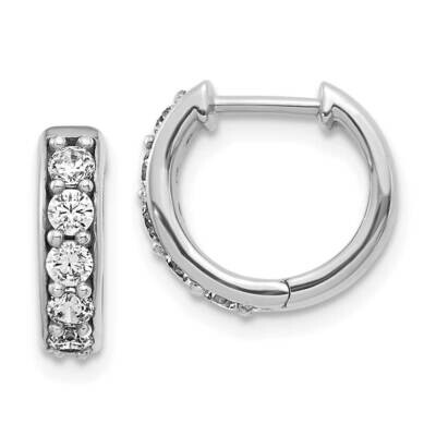 Hoop Earrings 14k White Gold Diamond EM4263-050-WA, MPN: EM4263-050-WA, 883957380193