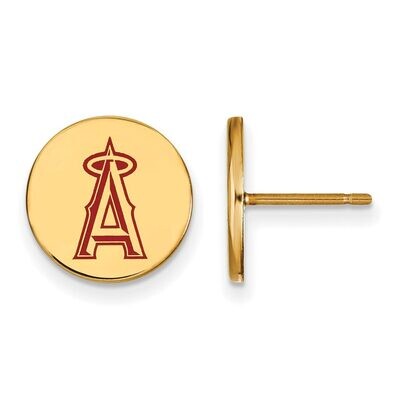 Los Angeles Angels Small Enamel Disc Earring Gold-plated Silver GP018ANG, MPN: GP018ANG, 8867749220…