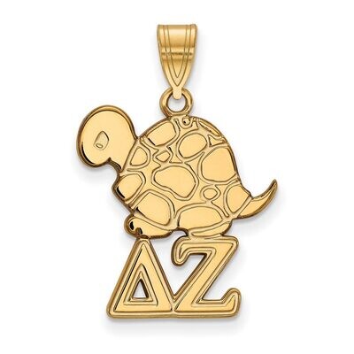 Delta Zeta Medium Pendant Gold-plated Silver GP036DZ, MPN: GP036DZ, 886774938042