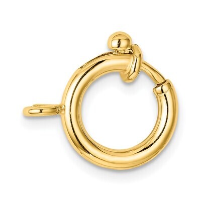 Standard Weight Spring Ring Clasp 14k Yellow Gold YG1706, MPN: YG1706,