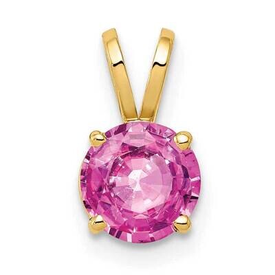 6mm Pink Sapphire pendant 14k Gold XP416SP, MPN: XP416SP, 883957232133