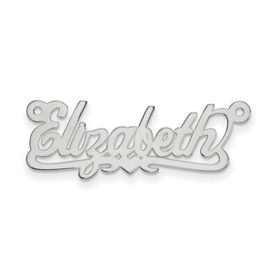 10K .013 Gauge White Gold Polished Name Plate Pendant 10k Gold 10XNA145W, MPN: 10XNA145W, 883957586…