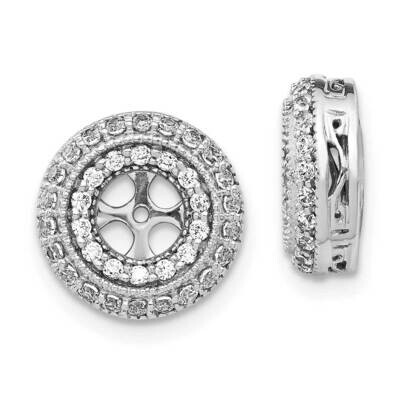 Fancy Diamond Earring Jackets 14k White Gold EJM5311-050-WA, MPN: EJM5311-050-WA, 883957662138