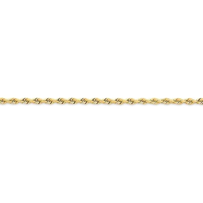 2.75mm Diamond-cut Quadruple Rope Chain 20 Inch 14k Gold QTR021-20, MPN: QTR021-20, 886774397955