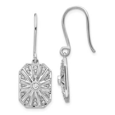 Vintage Earrings 14k White Gold Diamond EM3950-020-WA, MPN: EM3950-020-WA, 883957258881