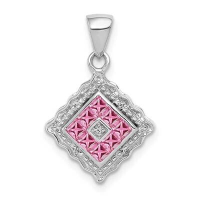 .40 Pink Sapphire Pendant 14k White Gold Diamond PM5245-PS-002-WA, MPN: PM5245-PS-002-WA, 883957382…