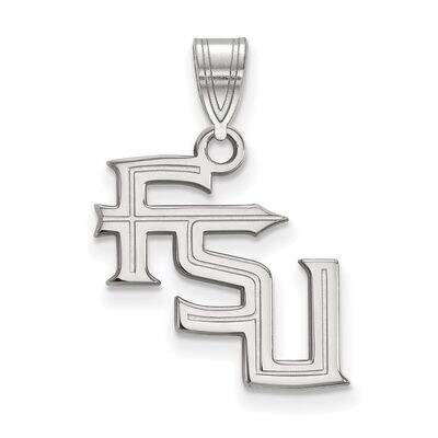 Florida State University Medium Pendant 10k White Gold 1W060FSU, MPN: 1W060FSU, 886774791227