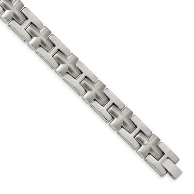 8.5 Inch Bracelet Stainless Steel Brushed and Polished SRB1916-8.5 by Chisel, MPN: SRB1916-8.5, 191…