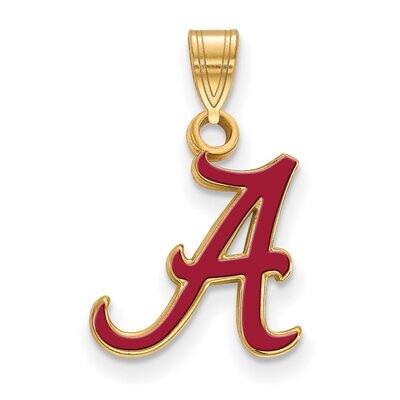 University of Alabama Small Enamel Pendant Gold-plated Silver GP031UAL, MPN: GP031UAL, 886774934532