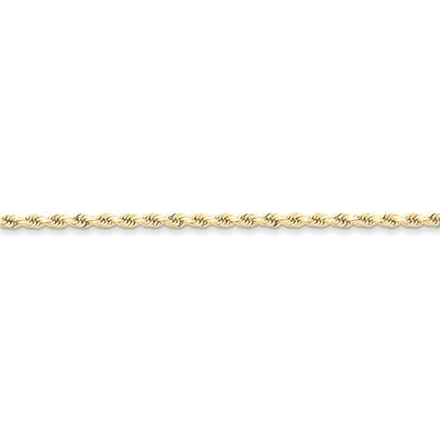 2.75mm Handmade Diamond-cut Rope Chain 20 Inch 10k Gold 10K021-20, MPN: 10K021-20, 886774399751