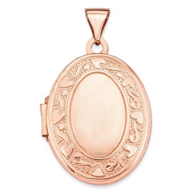 21Mm Oval Locket 14k Rose Gold XL673, MPN: XL673, 883957144719