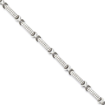 Bracelet Sterling Silver &amp; Cubic Zirconia QMP671, MPN: QMP671, 886774239538