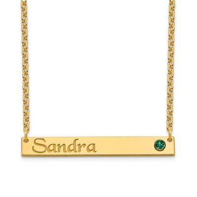 Bar Necklace with Birthstone Gold-plated  XNA1090GP, MPN: XNA1090GP, 191101989018