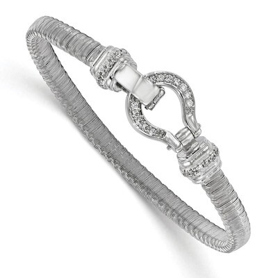 Leslie&#39;s CZ Mesh Bracelet 7 Inch Sterling Silver HB-QLF651-7.5, MPN: QLF651-7.5, 191101551918
