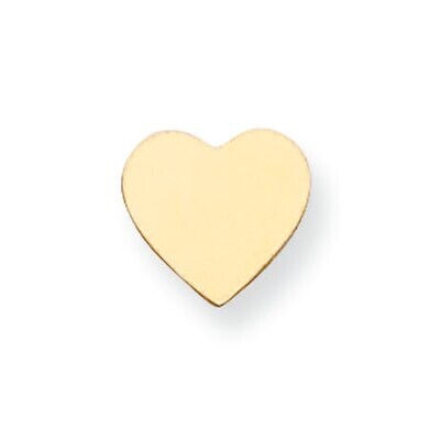 Heart Shape Stamping 14k Yellow Gold YG1222, MPN: YG1222,