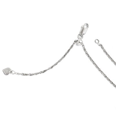 Leslie&#39;s Adjustable Singapore Chain 22 Inch - Sterling Silver HB-FC99-22, MPN: FC99-22, 886774541815