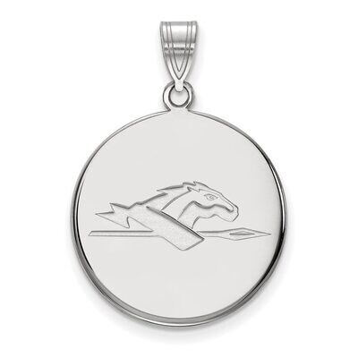Longwood University Large Disc Pendant Sterling Silver SS018LOC, MPN: SS018LOC, 886774688084