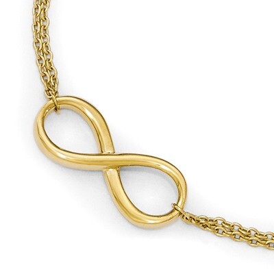 Leslie&#39;s Infinity Bracelet 7.5 Inch 10k Gold Polished HB-10LF523-7.5, MPN: 10LF523-7.5, 191101554629