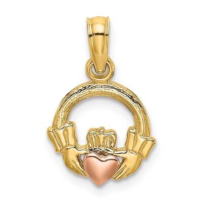 Claddagh with Heart Charm 14k Two-tone Gold K9070, MPN: K9070, 637218038732