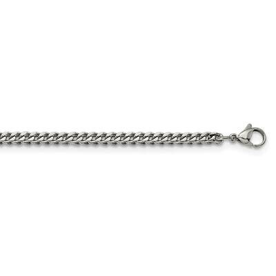 3mm 18 Inch Franco Chain Stainless Steel Polished SRN2897-18, MPN: SRN2897, 191101871269