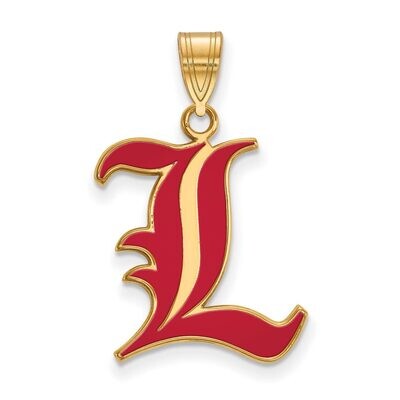 University of Louisville Large Enamel Pendant Gold-plated Silver GP026UL, MPN: GP026UL, 886774930183