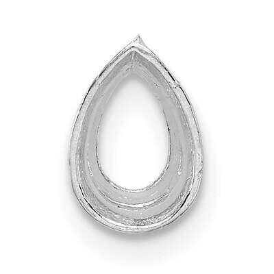 Pear Bezel with Airline 2.5 x 1.25mm Setting 14k White Gold WG249, MPN: WG249,