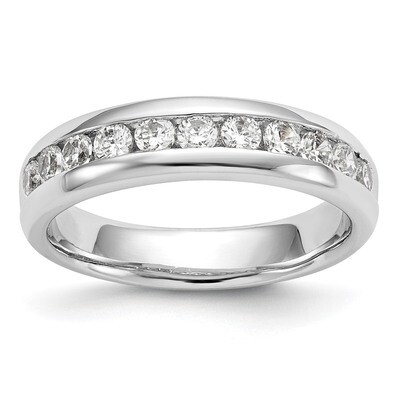 11-Stone Diamond Channel Band 14k White Gold RM3321B-077-WAA, MPN: RM3321B-077-WAA, 883957867403
