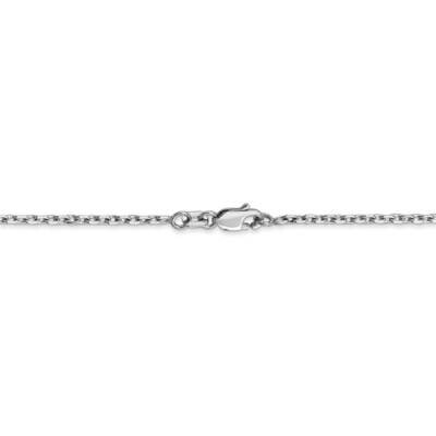 30 Inch 1.8mm Diamond-cut Cable Chain 14k White Gold PEN198-30, MPN: PEN198-30, 886774612270