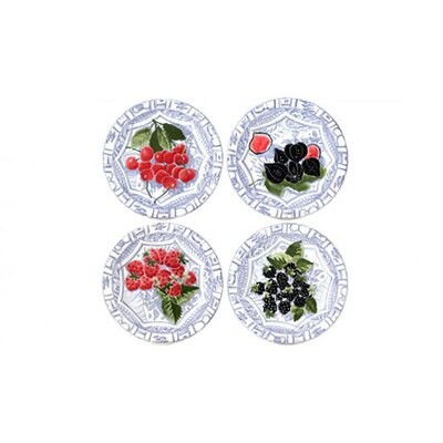 Gien Oiseau Blue Fruits Dessert Plates Assorted 1292B4AD50, MPN: 1292B4AD50, 840769099224