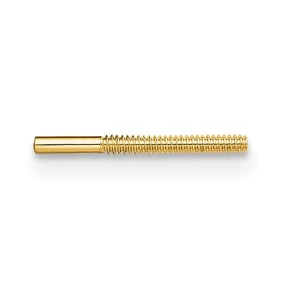 Threaded Earring Post 14k Yellow Gold YG675, MPN: YG675,