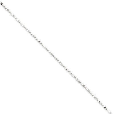 16 Inch 1.8mm Diamond Cut Fancy Chain Sterling Silver QPE40-16, MPN: QPE40-16, 883957980867