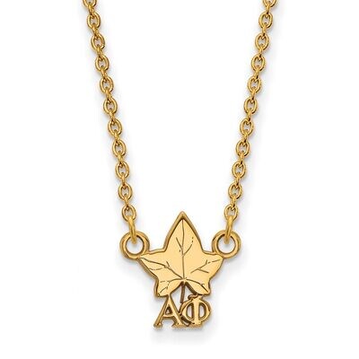 Alpha Phi Extra Small Pendant with 18 Inch Chain Gold-plated Silver GP039APH-18, MPN: GP039APH-18, …