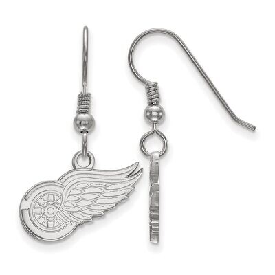 Detroit Red Wings Small Dangle Earring Wire Sterling Silver SS007RWI, MPN: SS007RWI, 886774957692