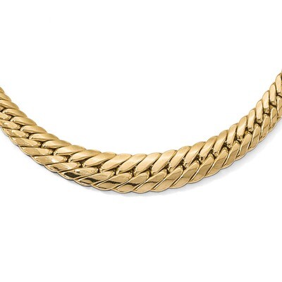 Leslie&#39;s Graduated Fancy Link Necklace 18 Inch 14k Gold Polished HB-LF903-18, MPN: LF903-18, 191101…