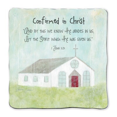 Confirmation Plaque Silver-tone GM17501