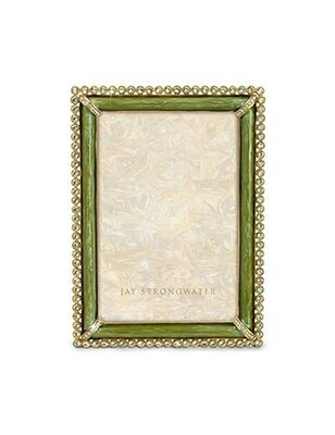 Jay Strongwater Lorraine Leaf Stone Edge 4 x 6 Inch Picture Frame, MPN: SPF5510-229,