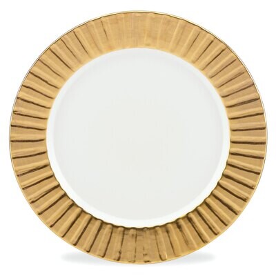 Michael Wainwright La Rochelle Gold 14 Inch Round Platter, MPN: 845032, 878686014679ÿ